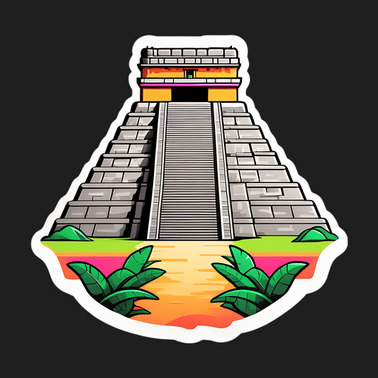 Mayan Pyramid - Sticker - Heat Press Transfer