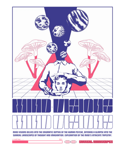 Mind Visions Psychedelia - DTF Ready to Press - Heat Press Transfer