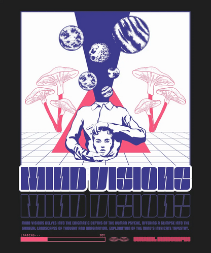 Mind Visions Psychedelia - DTF Ready to Press - Heat Press Transfer