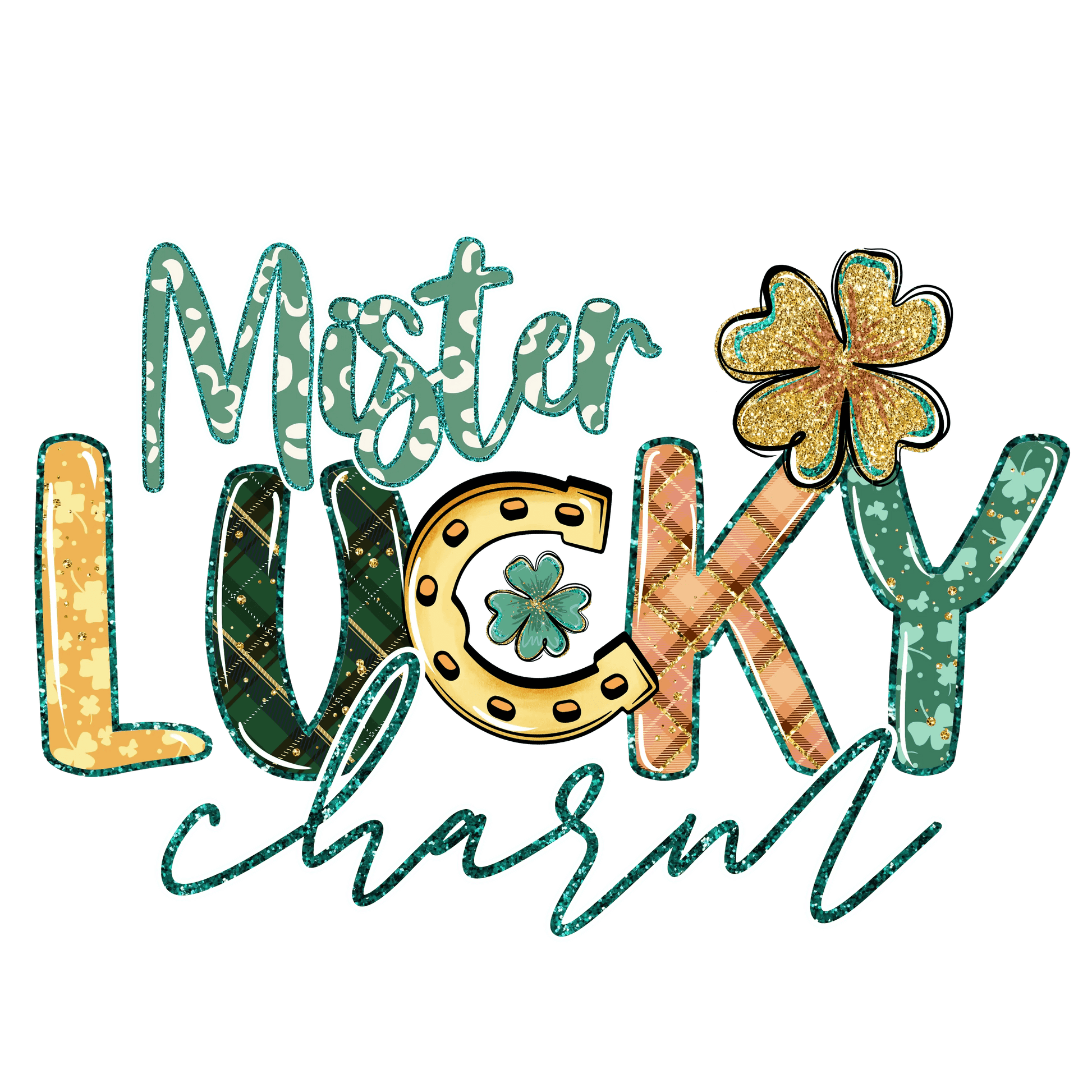 Mister Lucky St Patrick's Day Design - DTF Ready To Press - Heat Press Transfer