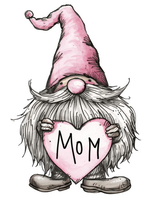 Mom Gnome Design - DTF Ready To Press - Heat Press Transfer