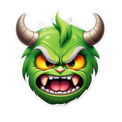 Monster Decal - Durable Sticker - Heat Press Transfer