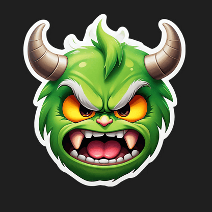 Monster Decal - Durable Sticker - Heat Press Transfer