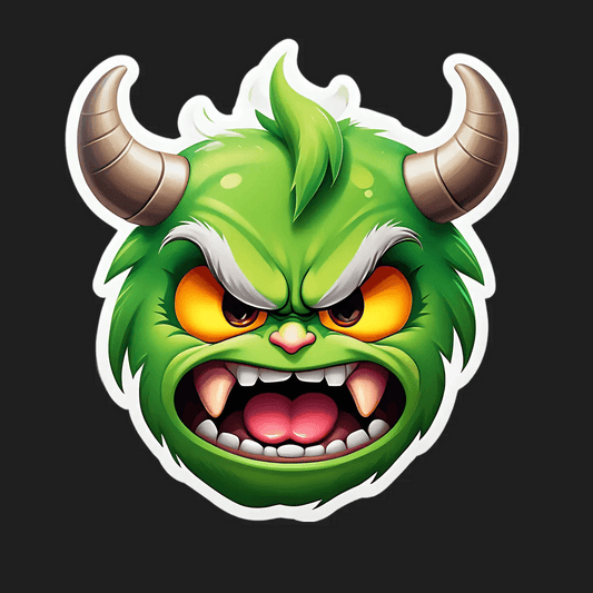 Monster Decal - Durable Sticker - Heat Press Transfer