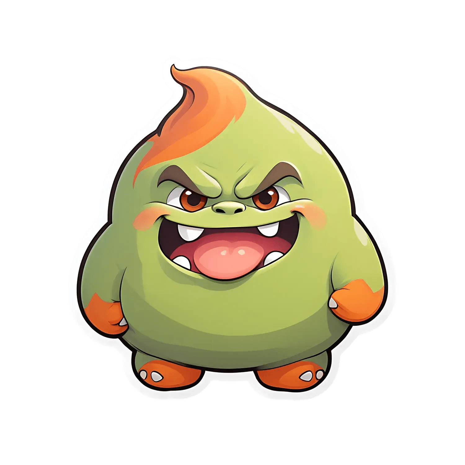Monster Emoji Sticker - Fun and Fierce - Heat Press Transfer