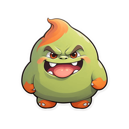 Monster Emoji Sticker - Fun and Fierce - Heat Press Transfer