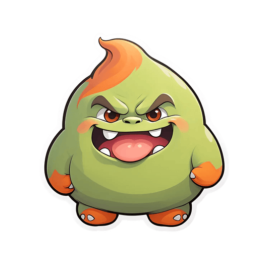 Monster Emoji Sticker - Fun and Fierce - Heat Press Transfer