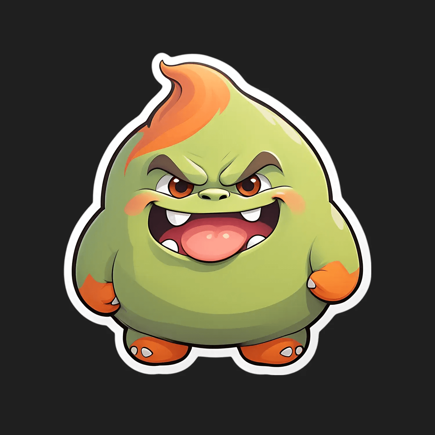 Monster Emoji Sticker - Fun and Fierce - Heat Press Transfer