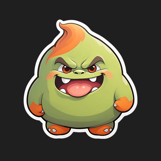 Monster Emoji Sticker - Fun and Fierce - Heat Press Transfer
