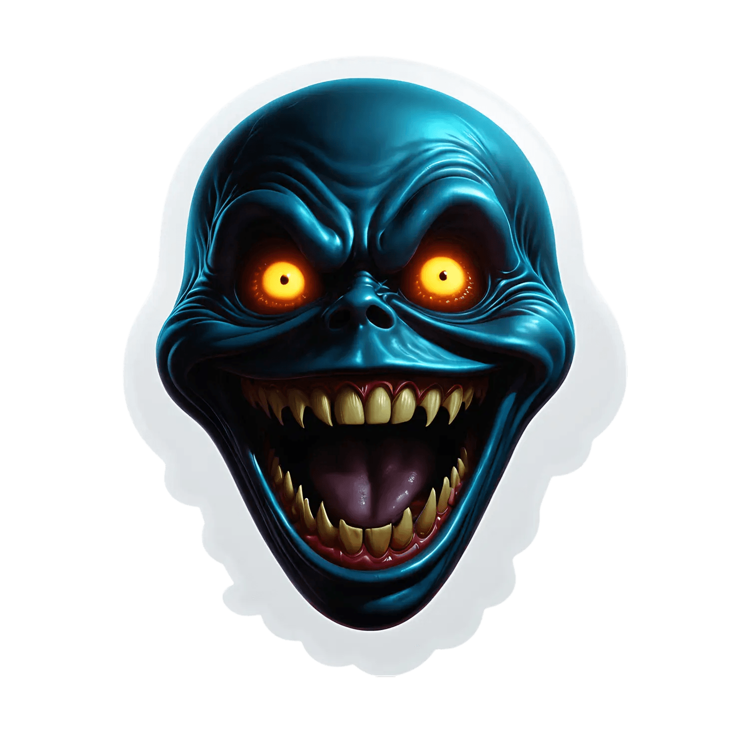 Monster Face Sticker - Vibrant UV DTF - Heat Press Transfer