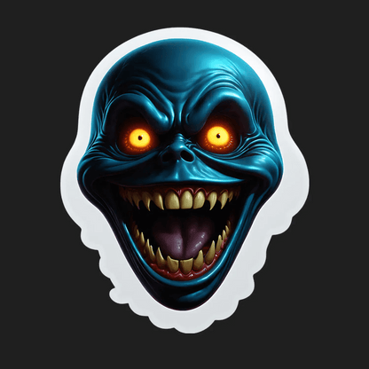 Monster Face Sticker - Vibrant UV DTF - Heat Press Transfer