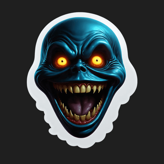 Monster Face Sticker - Vibrant UV DTF - Heat Press Transfer