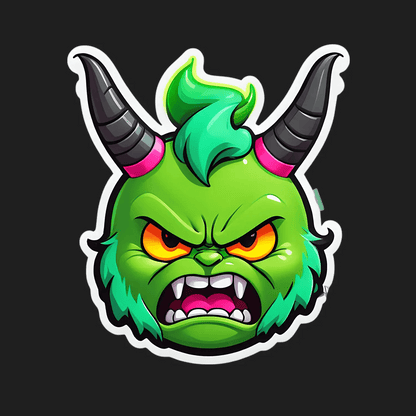 Monster Horns - Sticker - Heat Press Transfer