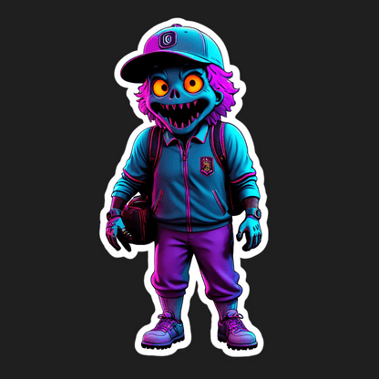 Monster Baseball - UV Sticker - Heat Press Transfer
