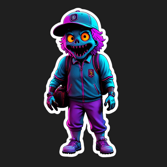 Monster Baseball - UV Sticker - Heat Press Transfer