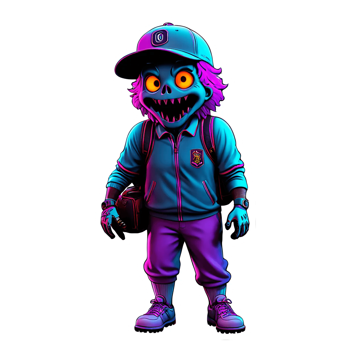 Monster Baseball - UV Sticker - Heat Press Transfer