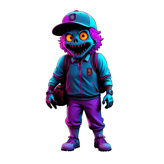 Monster Baseball - UV Sticker - Heat Press Transfer