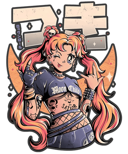 Moon Child Graphic - DTF Ready to Press - Heat Press Transfer