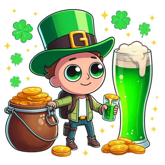 Morty Beer Drink Saint Patrick's Design - DTF Ready To Press - Heat Press Transfer