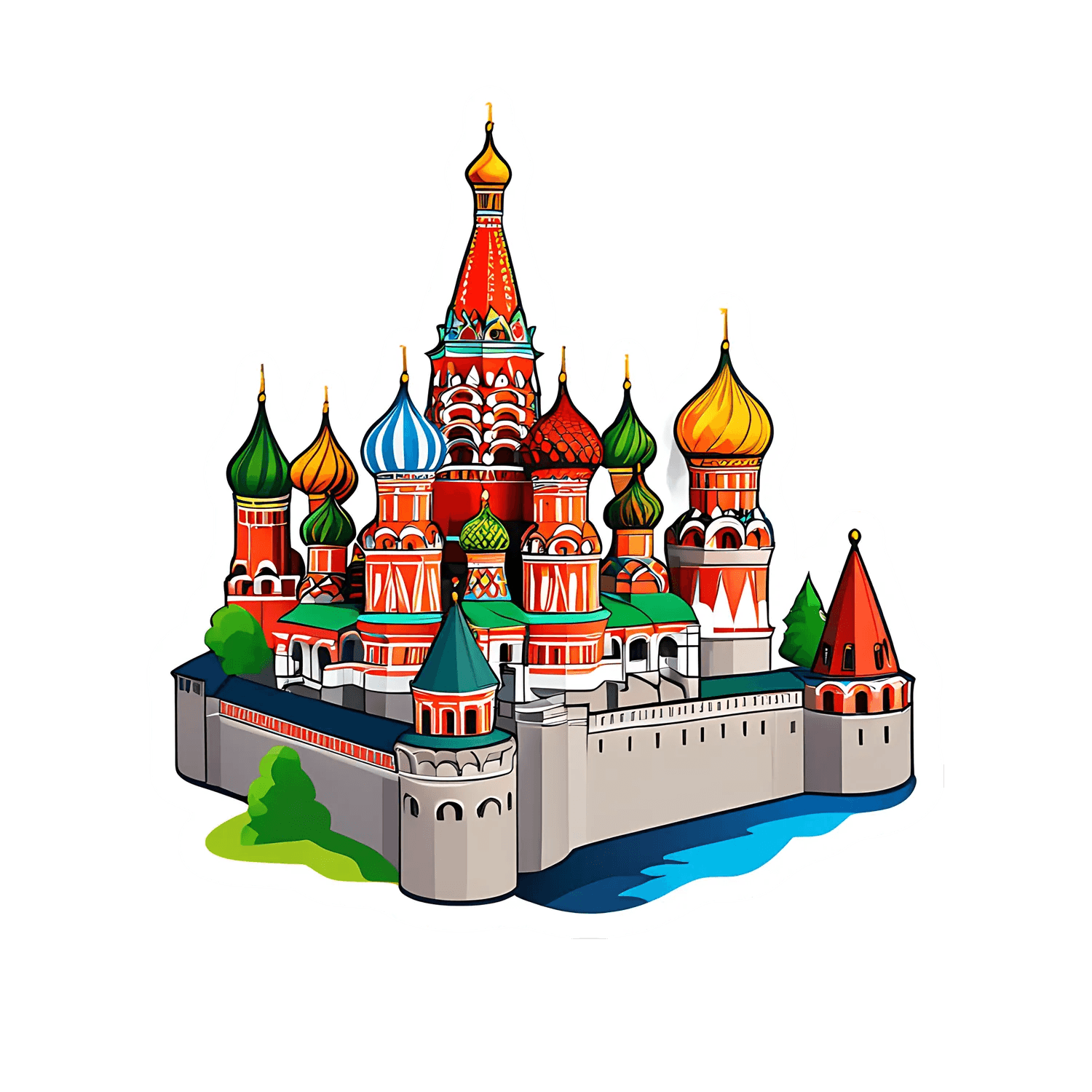 Moscow Cathedral - Sticker - Heat Press Transfer