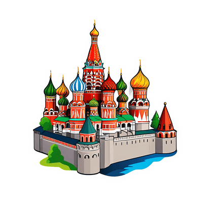 Moscow Cathedral - Sticker - Heat Press Transfer
