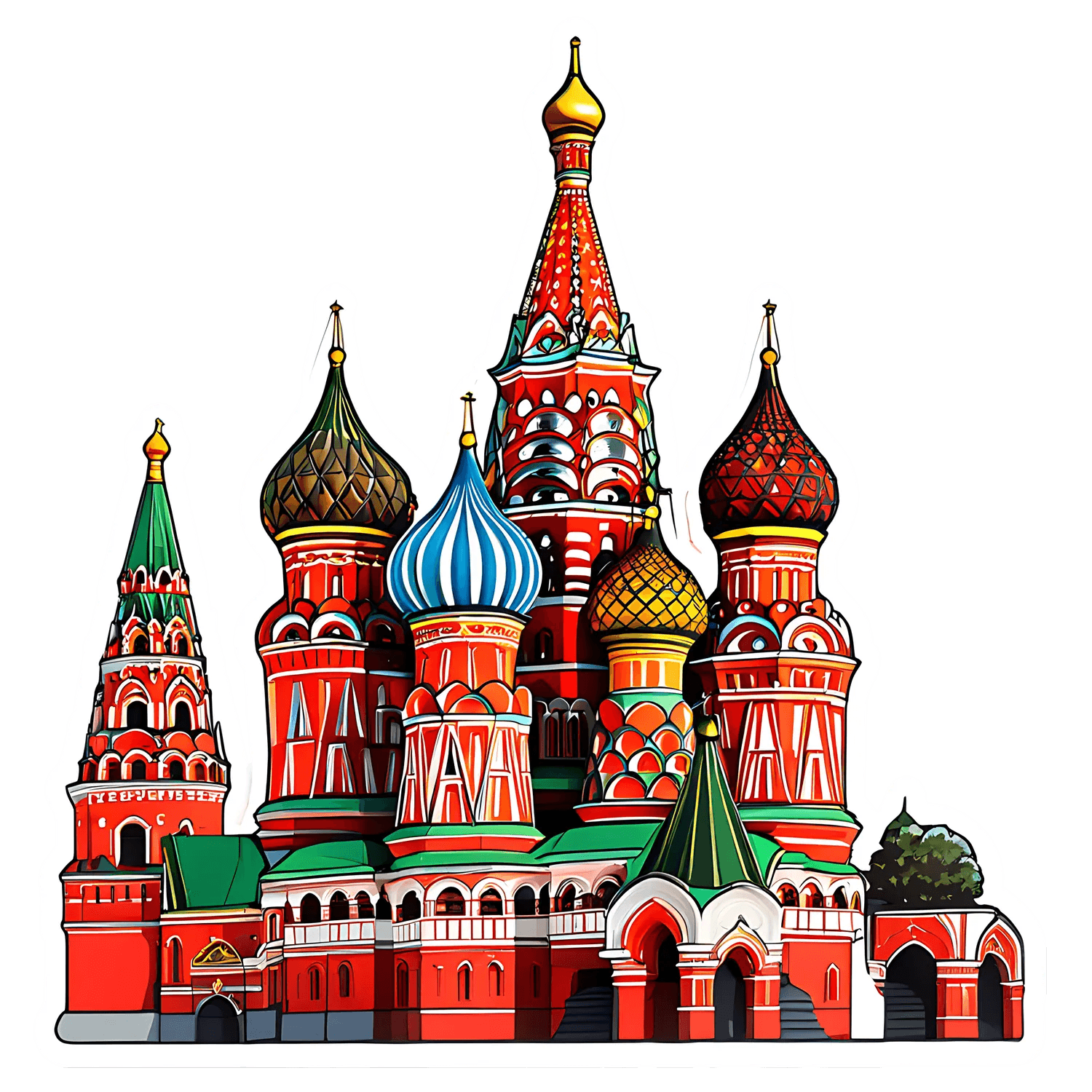 Moscow Cathedral - Sticker - Heat Press Transfer