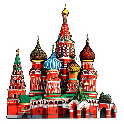 Moscow Cathedral - Sticker - Heat Press Transfer