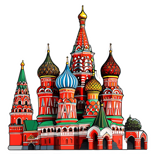 Moscow Cathedral - Sticker - Heat Press Transfer