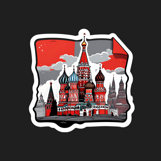 Moscow Landmark Sticker - Vibrant UV Art - Heat Press Transfer