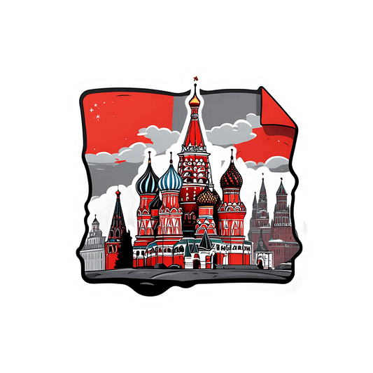 Moscow Landmark Sticker - Vibrant UV Art - Heat Press Transfer