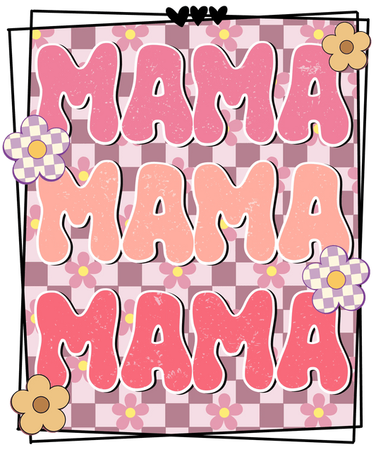 Mother's Day Retro Mama Design - DTF Ready To Press - Heat Press Transfer