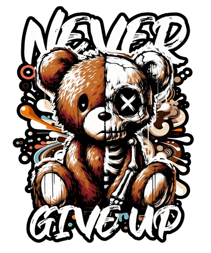 Motivational Bear - DTF Ready to Press - Heat Press Transfer