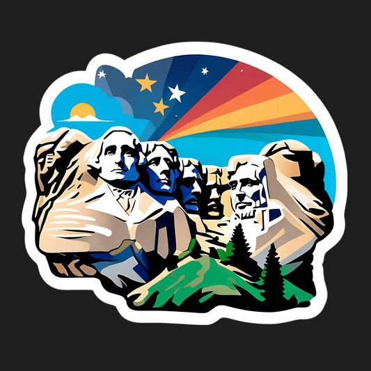 Mount Rushmore Art - Sticker - Heat Press Transfer
