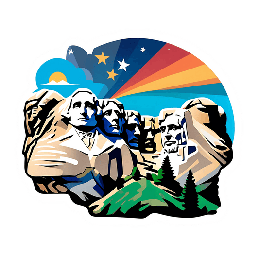 Mount Rushmore Art - Sticker - Heat Press Transfer