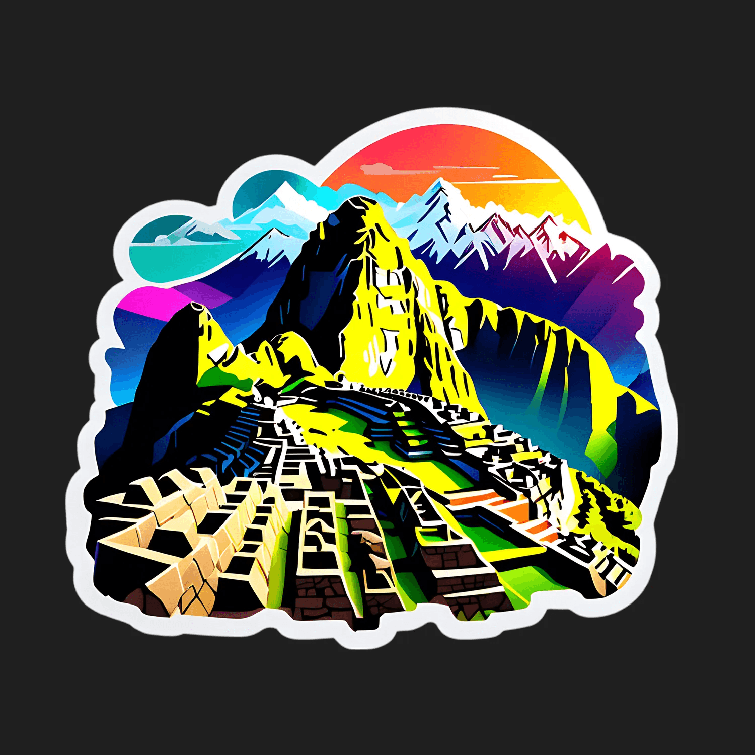 Mountain Adventure - Durable UV Sticker - Heat Press Transfer