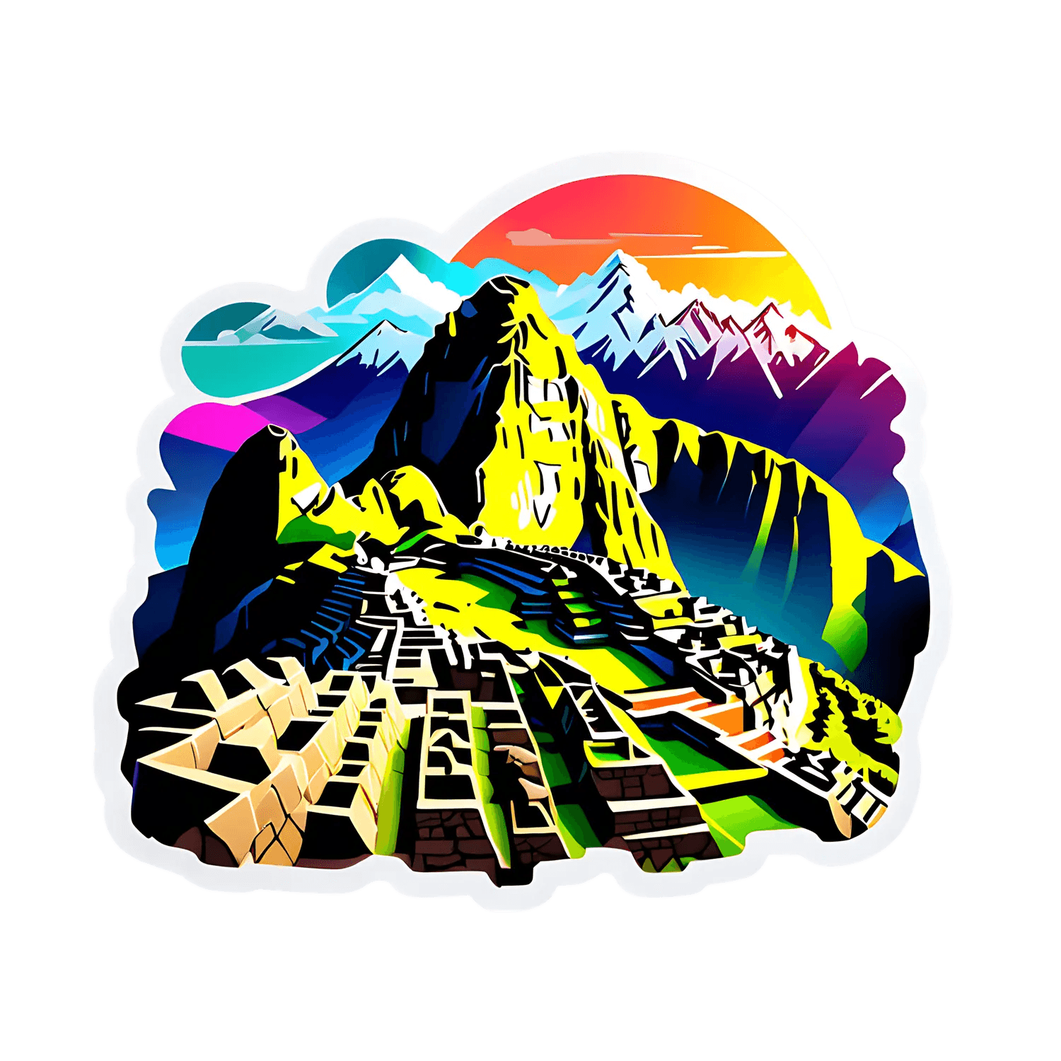 Mountain Adventure - Durable UV Sticker - Heat Press Transfer