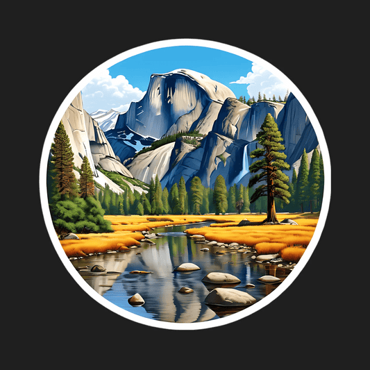 Mountain Landscape - UV DTF Sticker - Heat Press Transfer