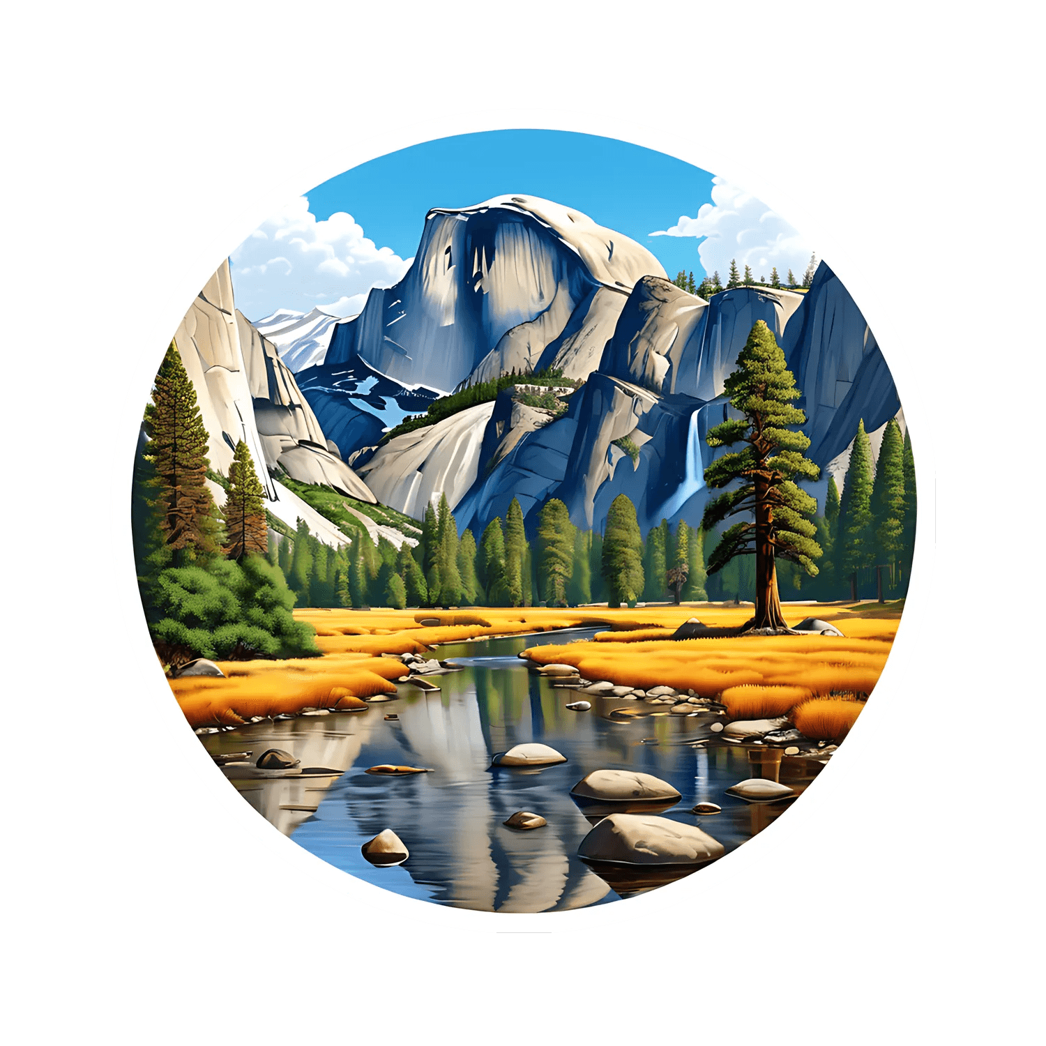 Mountain Landscape - UV DTF Sticker - Heat Press Transfer