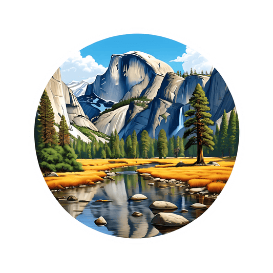 Mountain Landscape - UV DTF Sticker - Heat Press Transfer