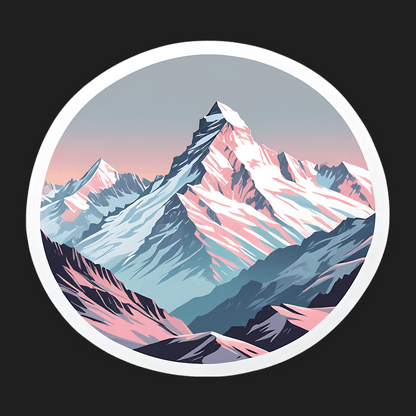 Mountain Sunrise - Sticker - Heat Press Transfer