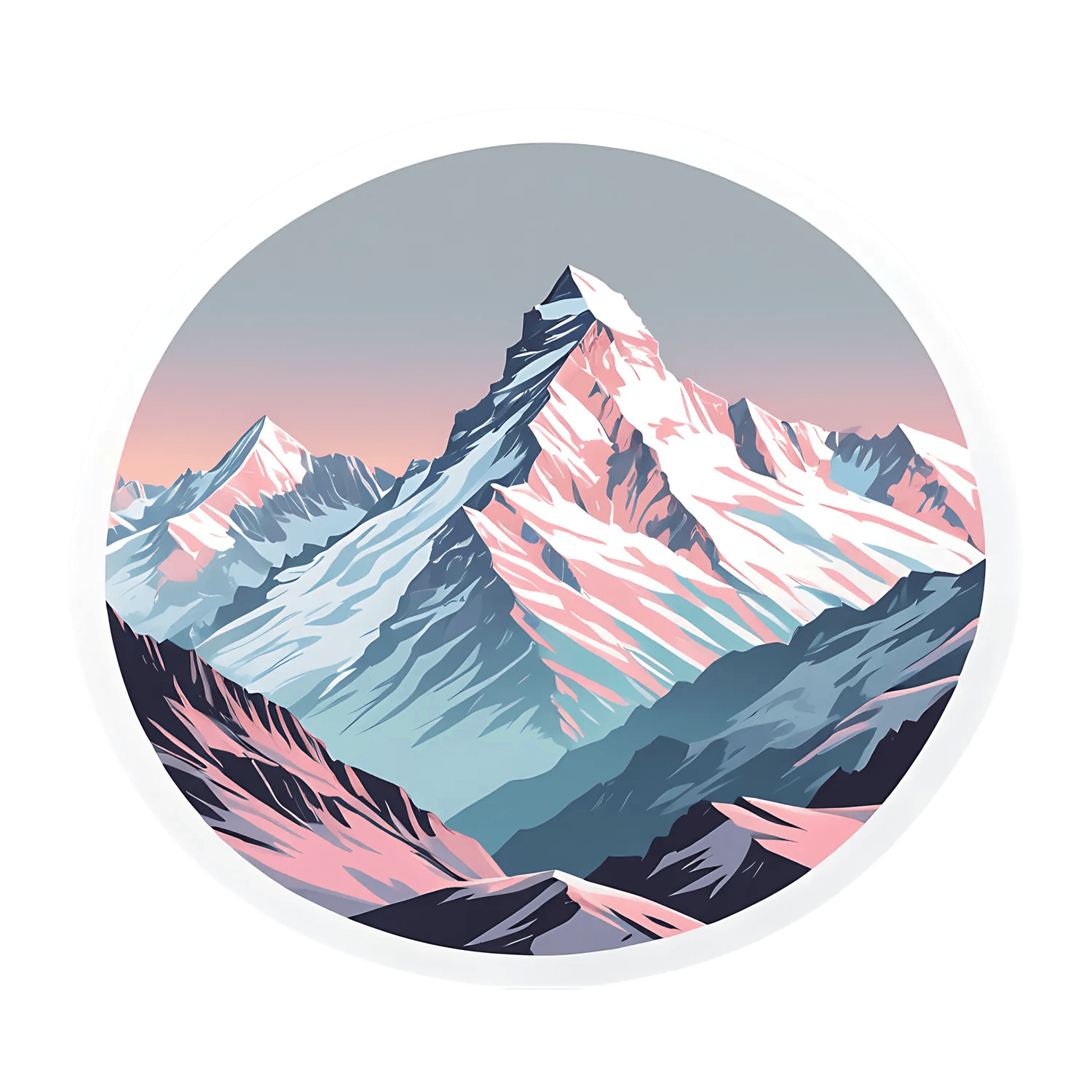 Mountain Sunrise - Sticker - Heat Press Transfer
