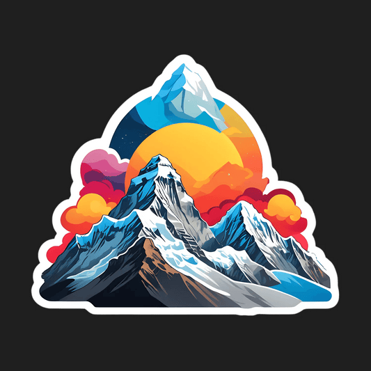 Mountain Sunset - Sticker - Heat Press Transfer