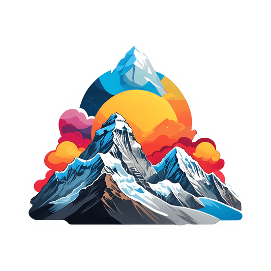 Mountain Sunset - Sticker - Heat Press Transfer
