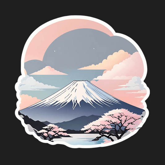 Mt Fuji Sunrise - Sticker - Heat Press Transfer