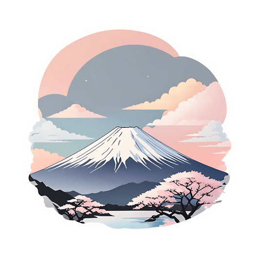 Mt Fuji Sunrise - Sticker - Heat Press Transfer