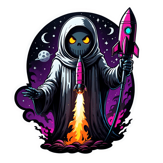 Mystic Reaper Rocket - Sticker - Heat Press Transfer