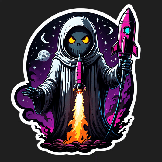 Mystic Reaper Rocket - Sticker - Heat Press Transfer