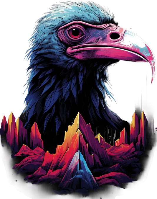 Mystical Bird Art - DTF Ready to Press - Heat Press Transfer