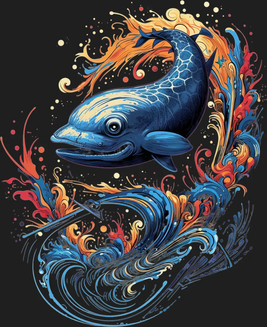 Mythic Koi Fish - DTF Ready to Press - Heat Press Transfer