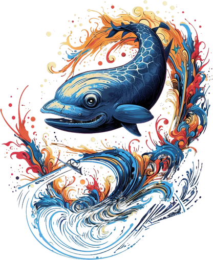 Mythic Koi Fish - DTF Ready to Press - Heat Press Transfer